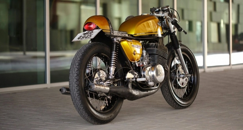 Suzuki t500 độ tinh quái với phong cách cafe racer