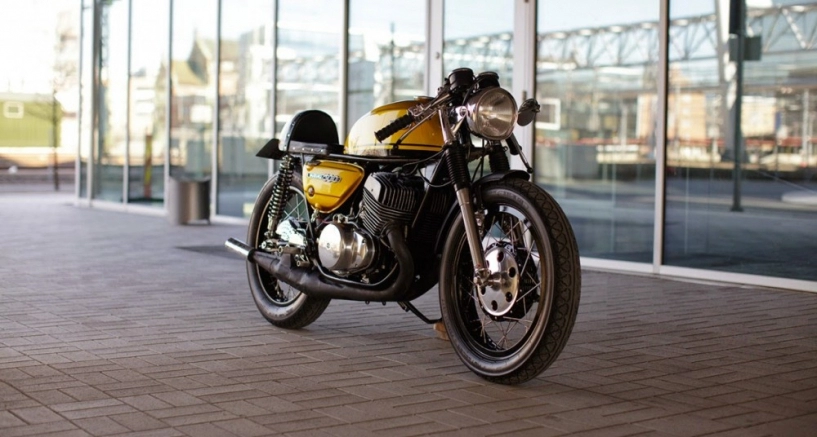 Suzuki t500 độ tinh quái với phong cách cafe racer