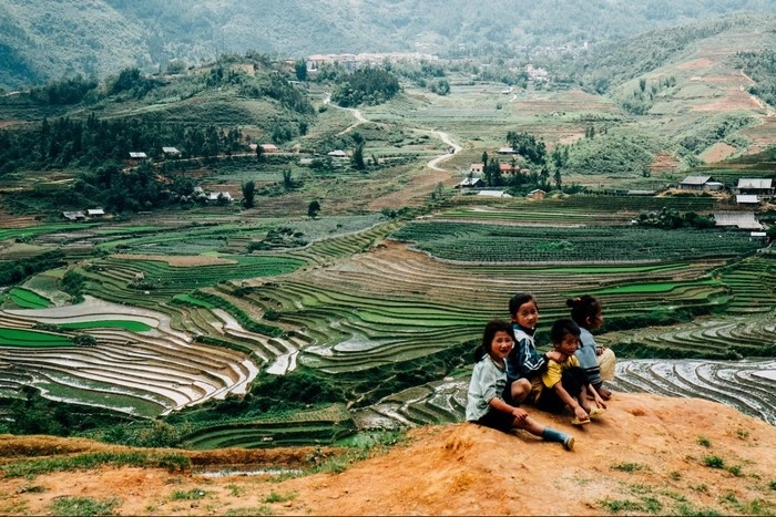 Ngất ngây khung cảnh sapa nhìn từ trên cao