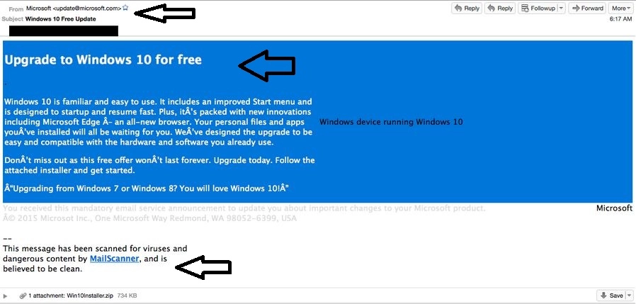 Cẩn thận virus giả mạo windows 10 khi tải