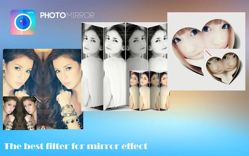 Photomirror editor tạo hình ảnh phản chiếu