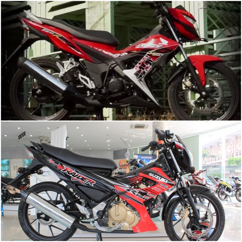 So sánh honda sonic 150r và suzuki raider r150