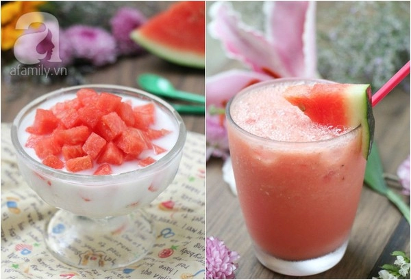 2 loại đồ uống từ dưa hấu cực ngon giải nhiệt mùa hè