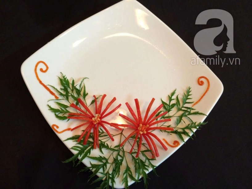 4 cách cắt tỉa rau củ đơn giản trang trí đĩa thức ăn