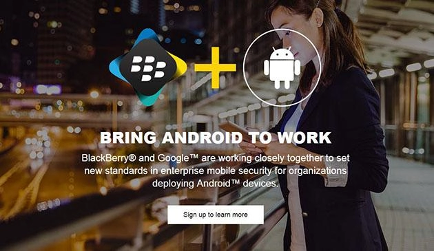 Blackberry hợp tác với google để tăng cường bảo mật