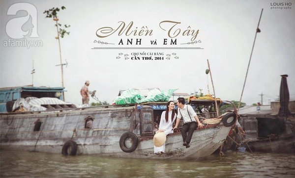 ảnh cưới chợ nổi Cần Thơ Bộ ảnh cưới khác người của cặp đôi đi chợ chụp ảnh cưới
