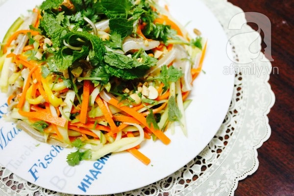 Gỏi xoài tai heo Chua giòn món gỏi xoài tai heo quá ngon