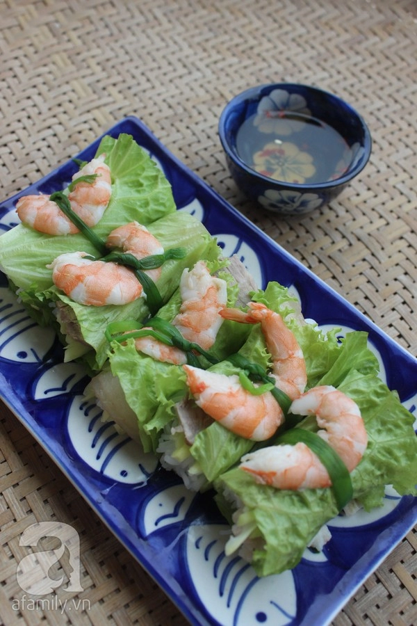 Bún cuốn tôm thịt Chuẩn bị thực đơn bữa tối cho cả tuần chỉ với 383000đ