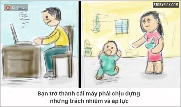 Chùm tranh đằng sau sự nhàm chán của cuộc sống là một sự thật bất ngờ