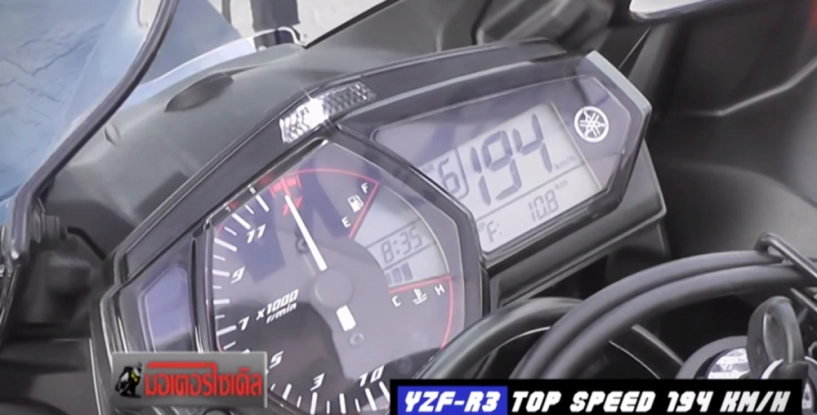 clip maxspeed yamaha r3 lên 194kmh