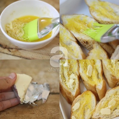 Công thức nhanh cho món bánh mì bơ tỏi giòn tan thơm phức