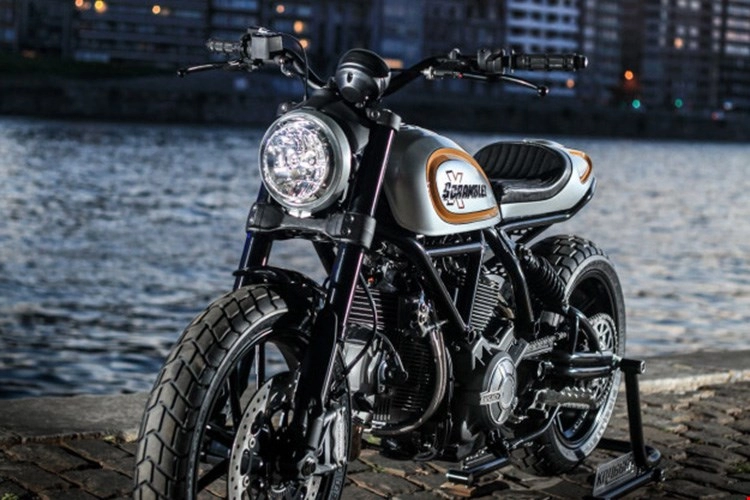 Ducati scrambler ấn tượng hơn với phong cách retro từ krugger