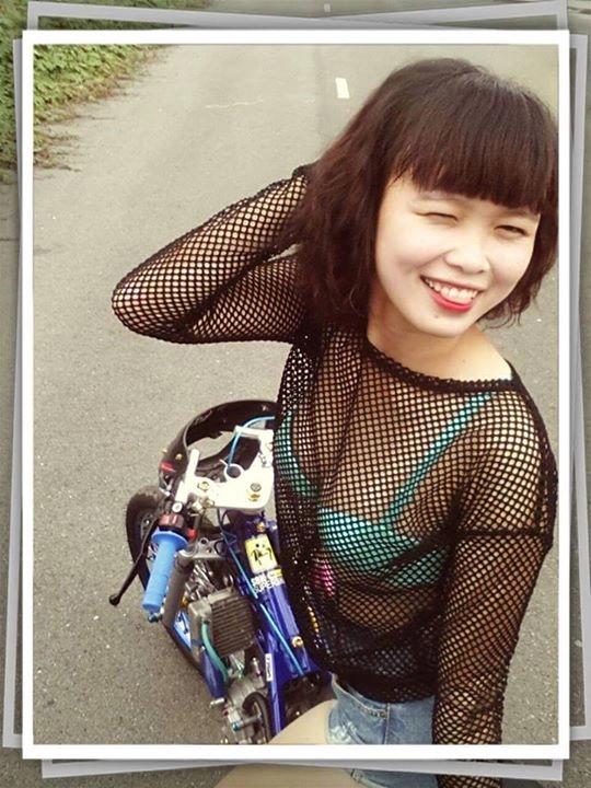 Exciter độ drag so dáng cùng người mẫu hot