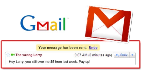 Google đã cho phép người dùng hủy email đã gửi với cú pháp undo send