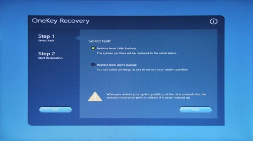 Hướng dẫn sử dụng onekey recovery trên các laptop lenovo