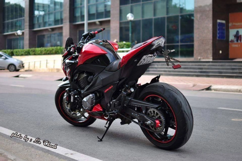 Kawasaki z800 phiên bản màu đỏ độ khủng của biker việt