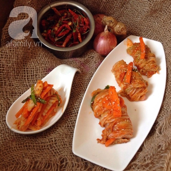 Làm kim chi Kim chi chua giòn - món ăn kèm cực ngon