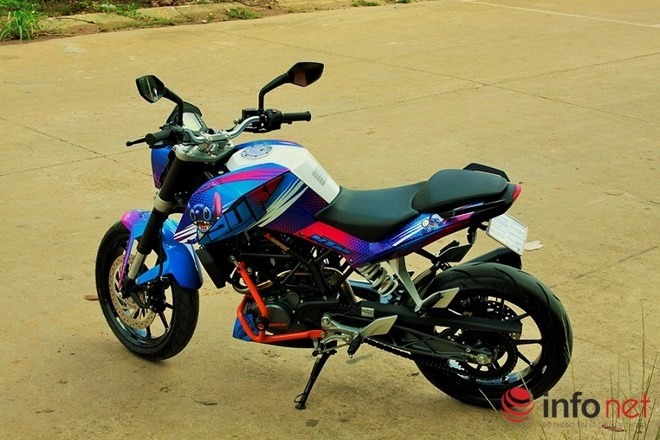 Ktm duke 125 độ cực độc với phiên bản stitch của biker bình dương