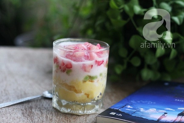 Chè sương sa hạt lựu Làm chè sương sa hạt lựu cực dễ ăn là thích mê