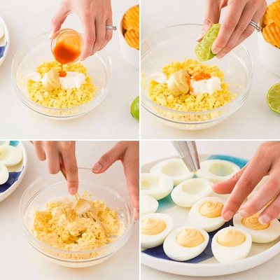 Làm món trứng mimosa - món khai vị ngon tuyệt