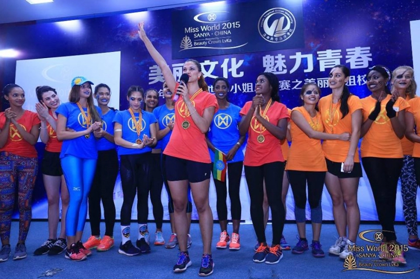 Lan khuê trắng tay hh namibia lập kỷ lục ở sports challenge - miss world 2015