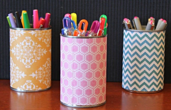 Ống cắm bút tái chế đẹp đến bất ngờ với 4 cách đơn giản