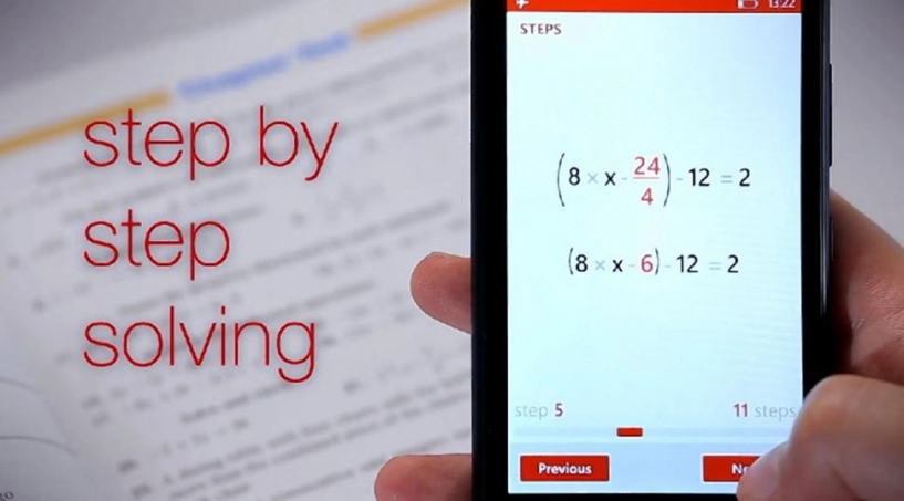 Photomath - ứng dụng chụp hình giải toán