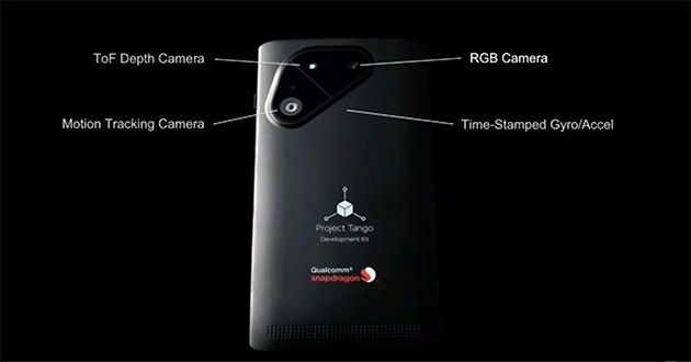 Project tango sự hợp tác giữa google và qualcomm