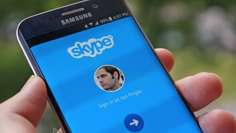 Skype cập nhật mới cho android đăng nhập đơn giản hơn nhiều