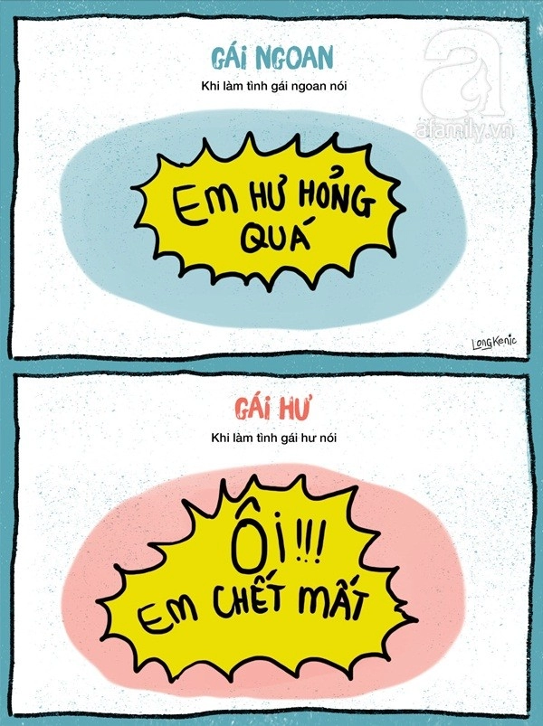 gái ngoan gái hư Sự khác biệt chuẩn không cần chỉnh về gái ngoan gái hư