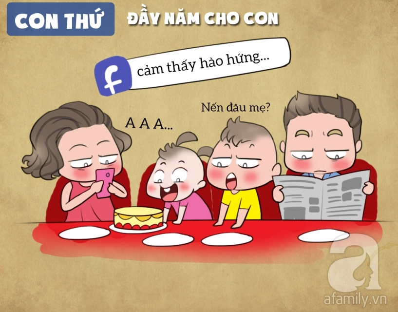 Sự khác biệt khi bạn nuôi con đầu và con thứ Sự khác biệt khi bạn nuôi con đầu và con thứ