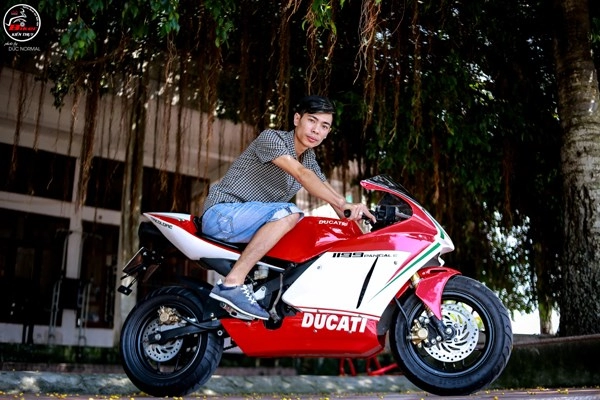 Suzuki gsx-r50 lột xác thành siêu môtô ducati 1199 panigale