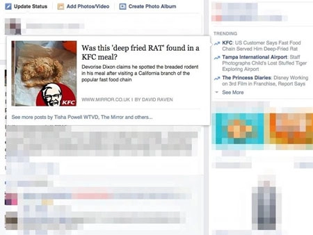 Thông tin gà rán kfc thịt chuột gây xôn xao cộng đồng mạng