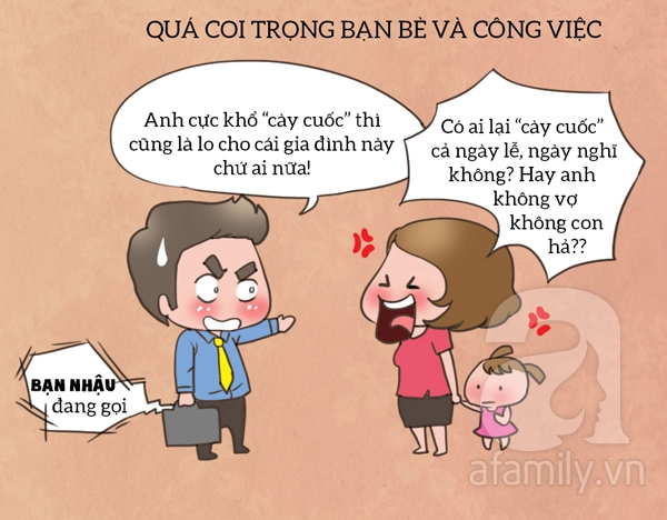 Tranh vui những điều khiến các bà vợ chán chồng nhất quả đất