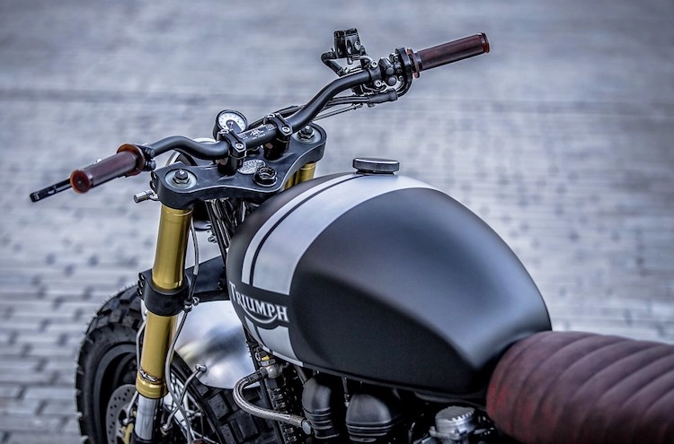 Triumph boneville t100 hầm hố với phiên bản độ scrambler