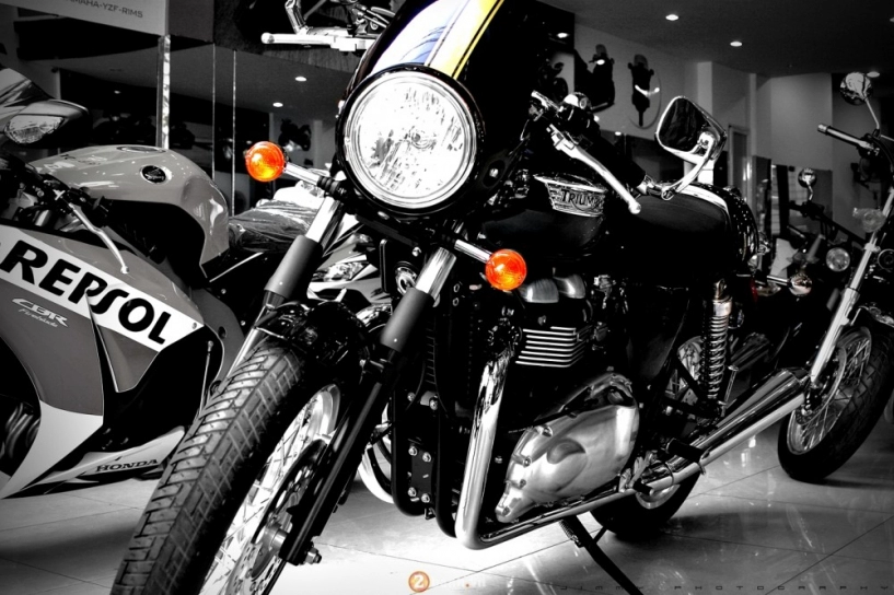 Triumph t100 2015 - chiếc cafe racer chính hãng