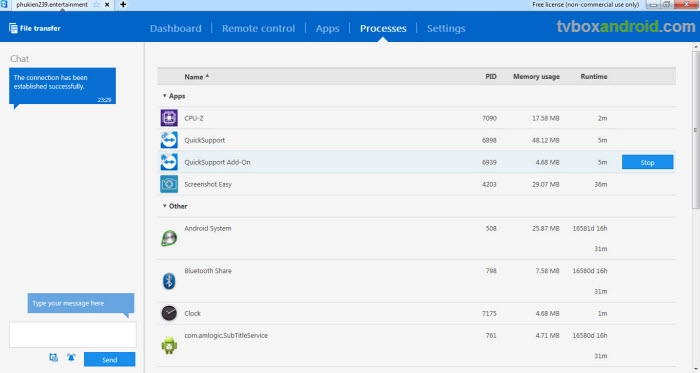 Truy cập android tv box từ xa bằng teamviewer