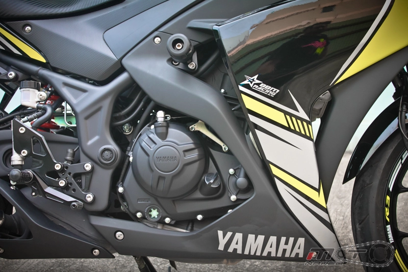 Yamaha r3 độ đậm chất thể thao với phiên bản boushi
