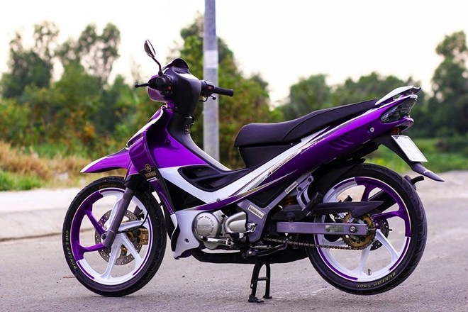 Yamaha z125 màu tím của biker biên hòa