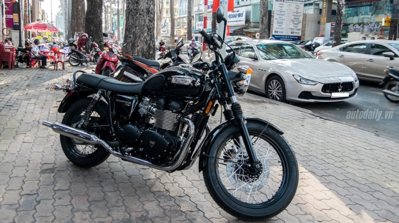 Cận cảnh triumph bonneville t100 2016 đầu tiên tại việt nam