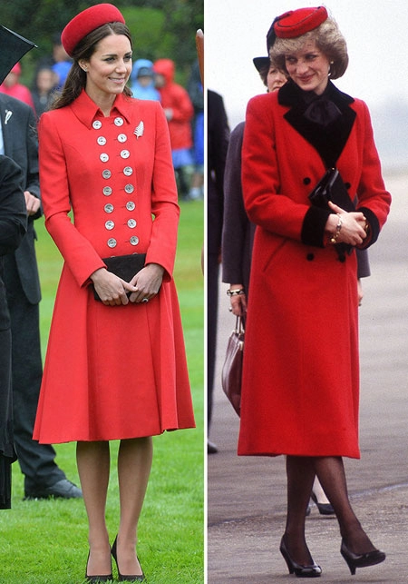 11 hình ảnh gợi nhớ công nương diana của kate middleton