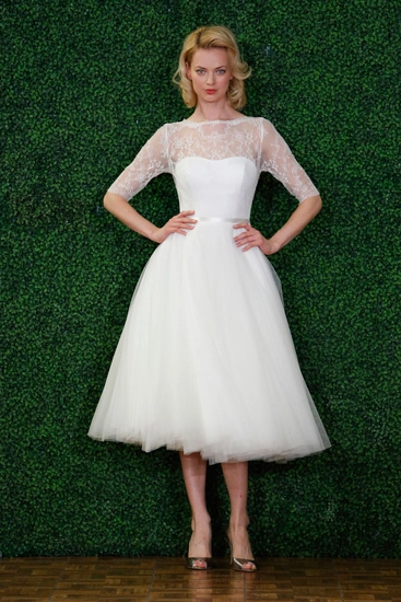 20 mẫu váy cưới ngắn đẹp nhất 2015