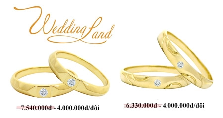 400 đôi nhẫn cưới giá 4 triệu đồng