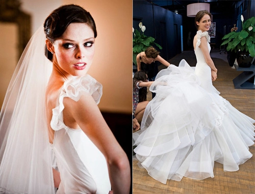 7 bộ váy cưới ấn tượng của các siêu mẫu