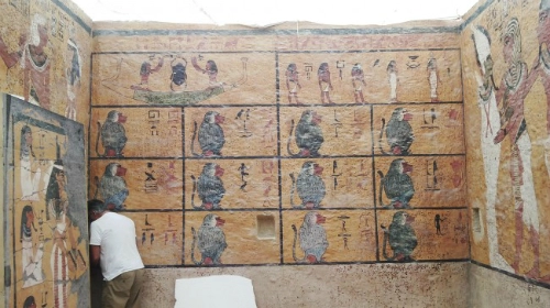 Ai cập mở cửa bản sao hầm mộ pharaoh tutankhamun