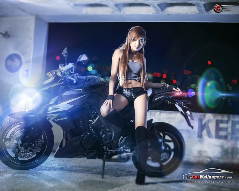 ảnh đẹp hot girl châu á tạo dáng nóng bỏng bên các siêu xe pkl