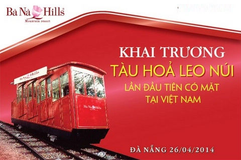 Bà nà hills đưa tàu hỏa leo núi vào hoạt động