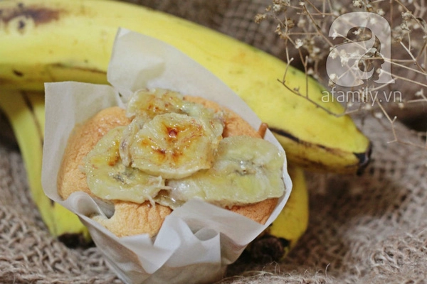 Bánh muffin chuối thơm phức ăn sáng ngon ngất ngây