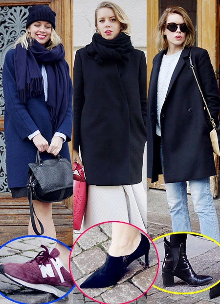 Blogger nổi tiếng khoe tài phối áo khoác với3 kiểu giày
