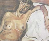Bức tranh kate moss nude khi mang bầu